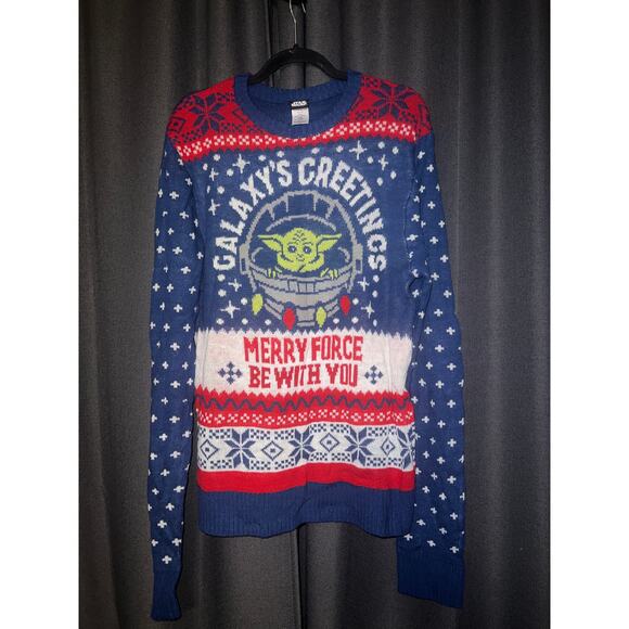 Ugly Christmas Sweater Xmas Size Large Star Wars - Picture 1 of 3